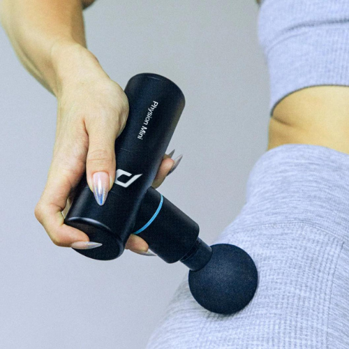 Physion Mini Massage Gun Deep Tissue 4 Head Muscle Vibration Relaxing