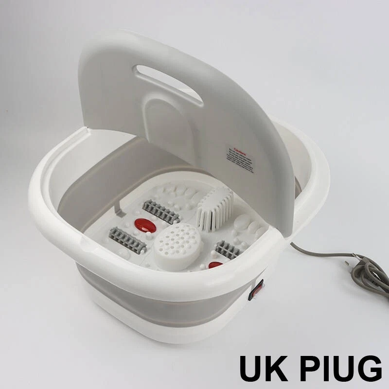 GIBLU Electric Infrared Foot Massager Wet Bath Spa Relax Therapy Pedicure Soothing UK