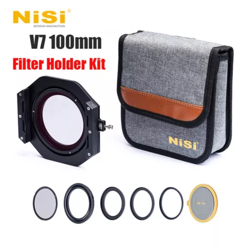 NiSi V7 100mm Filter Holder Kit With True Color NC CPL Polarizer Lens Cap Case - Picture 3 of 8