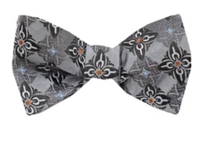 Men's 100% Silk Designer Self Tie Woven Bowtie- NWT