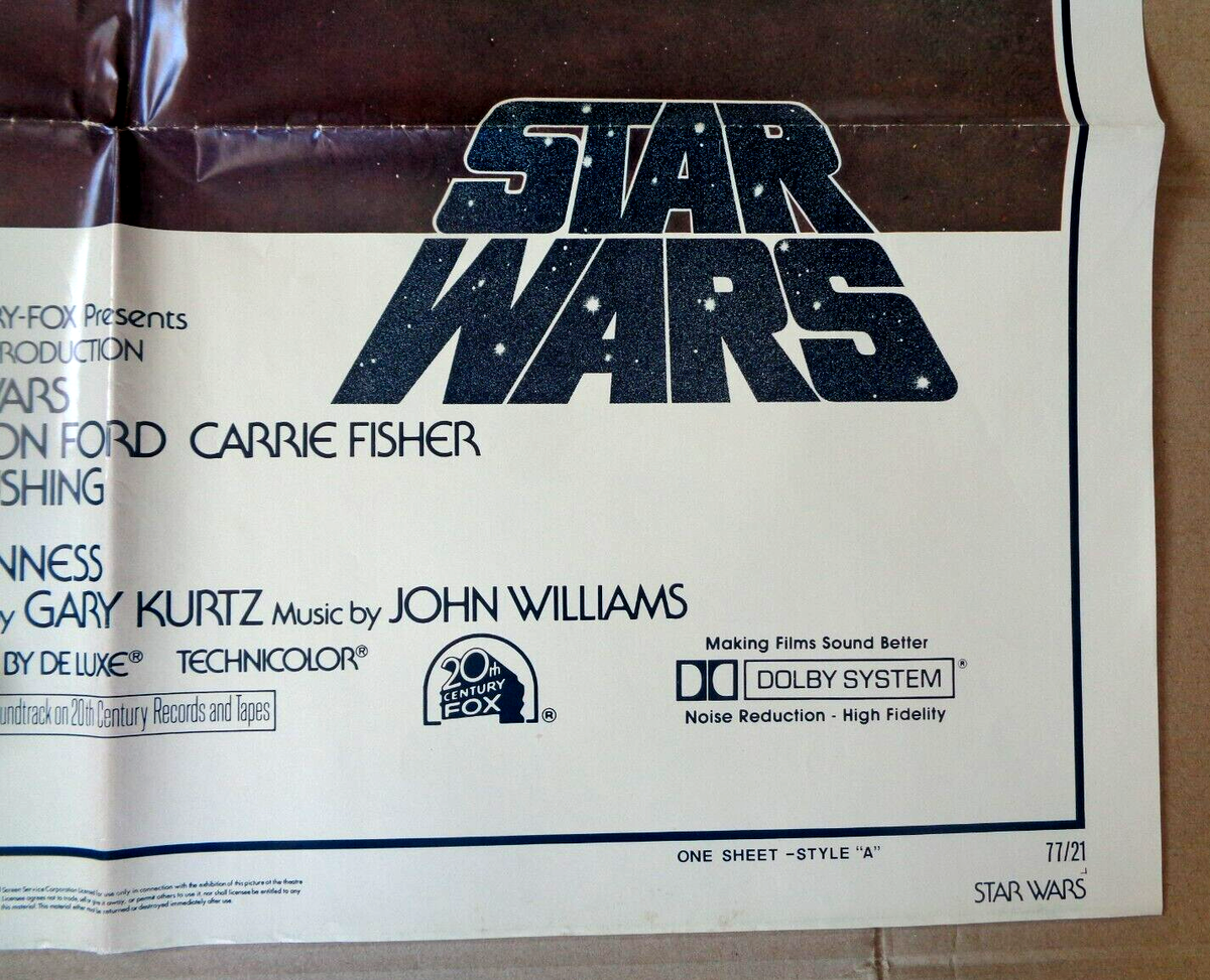 Star Wars 1977 Original 1-Sheet Poster Style A | eBay