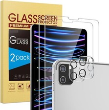 2 2 Pack Screen Protector For Apple iPad Pro 12.9 in Tempered Glass Anti-Scratch