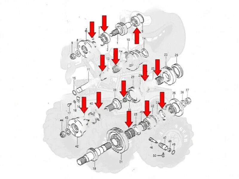 Fregadero de cocina Suzuki Samurai caja de transferencia TCase kit de rodamientos 86-95 {BK236} KOYO Foto 2 de 2