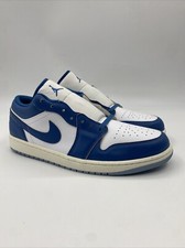 Nike Air Jordan 1 Low SE Shoes White Industrial Blue FN5214-141 Men's Size 14