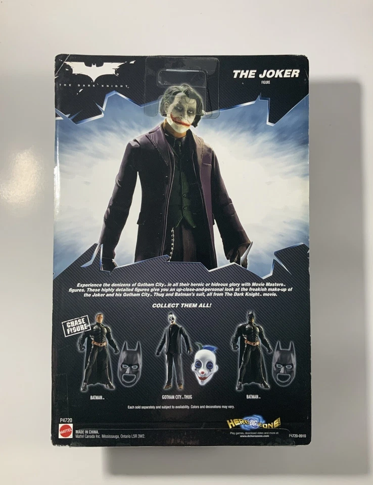 Figura de acción The Joker (Heath Ledger) The Dark Knight Mattel NUEVA Foto 2 de 4