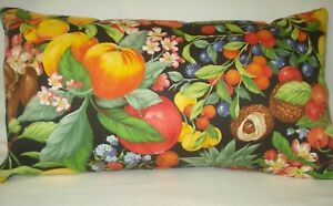 Tropical Fruits Lumbar Accent Decorative Throw Pillow Cover 11 X20 Ebay