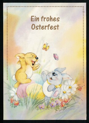 Happy Easter, 2 Funny Bunnies