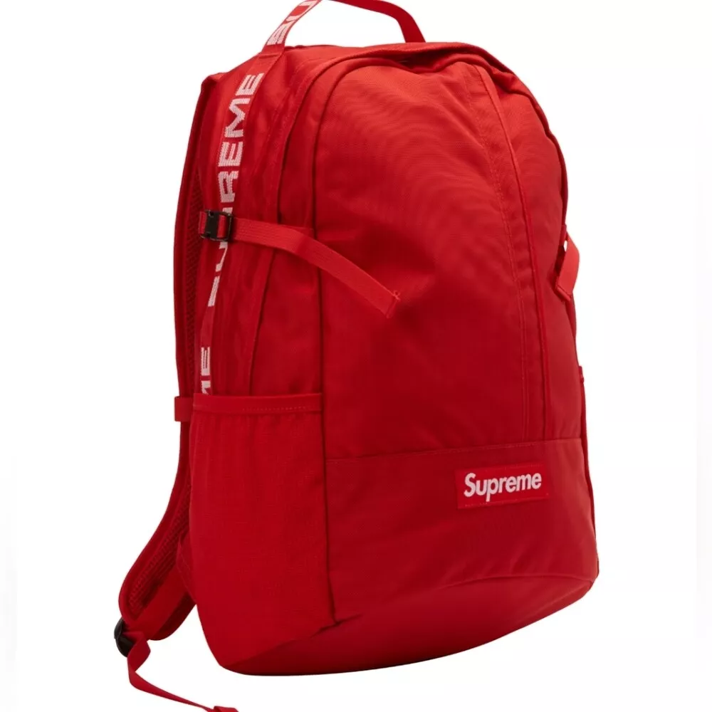 RARE Sac à dos Supreme SS18B7 rouge authentique neuf sans étiquette
