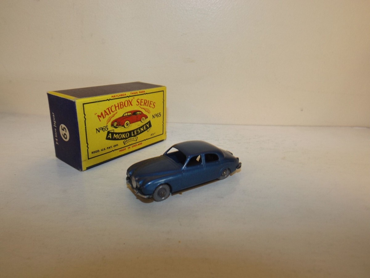 MATCHBOX REG.WHEEL NO. 65-A JAGUAR 3.4 LITRE SALOON HTF METALLIC 