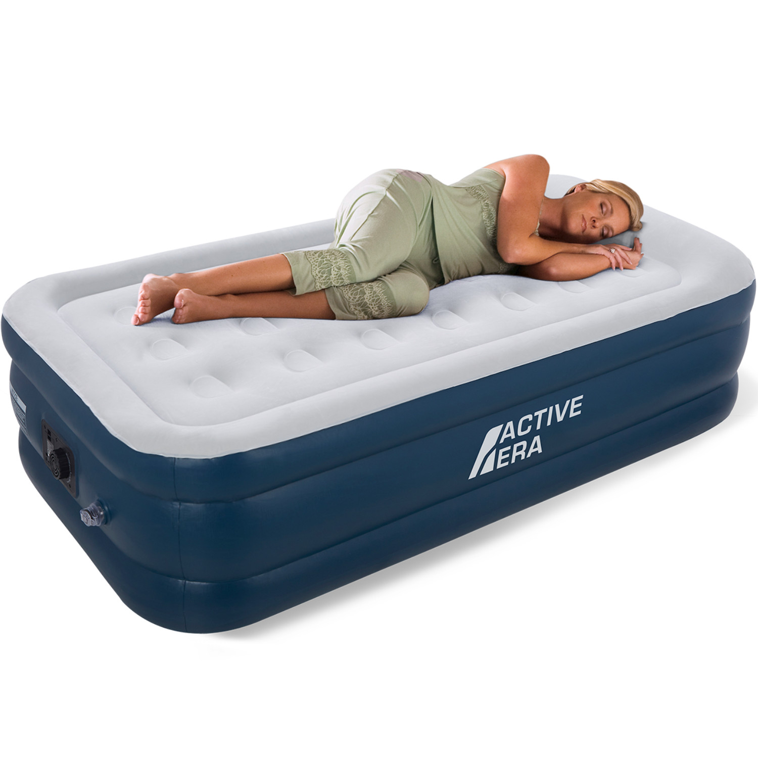 Active Era Unisex White Comfort Air Bed In | : Single - Image 2