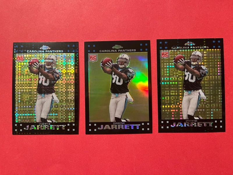 2007 Topps Chrome (2) Xref & (1) REFRACTOR Dwayne Jarrett #TC202 Rookie RC - USC