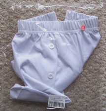 Men's White Boxer Shorts Elastic Waist Button Fly Unbranded Size 3XL