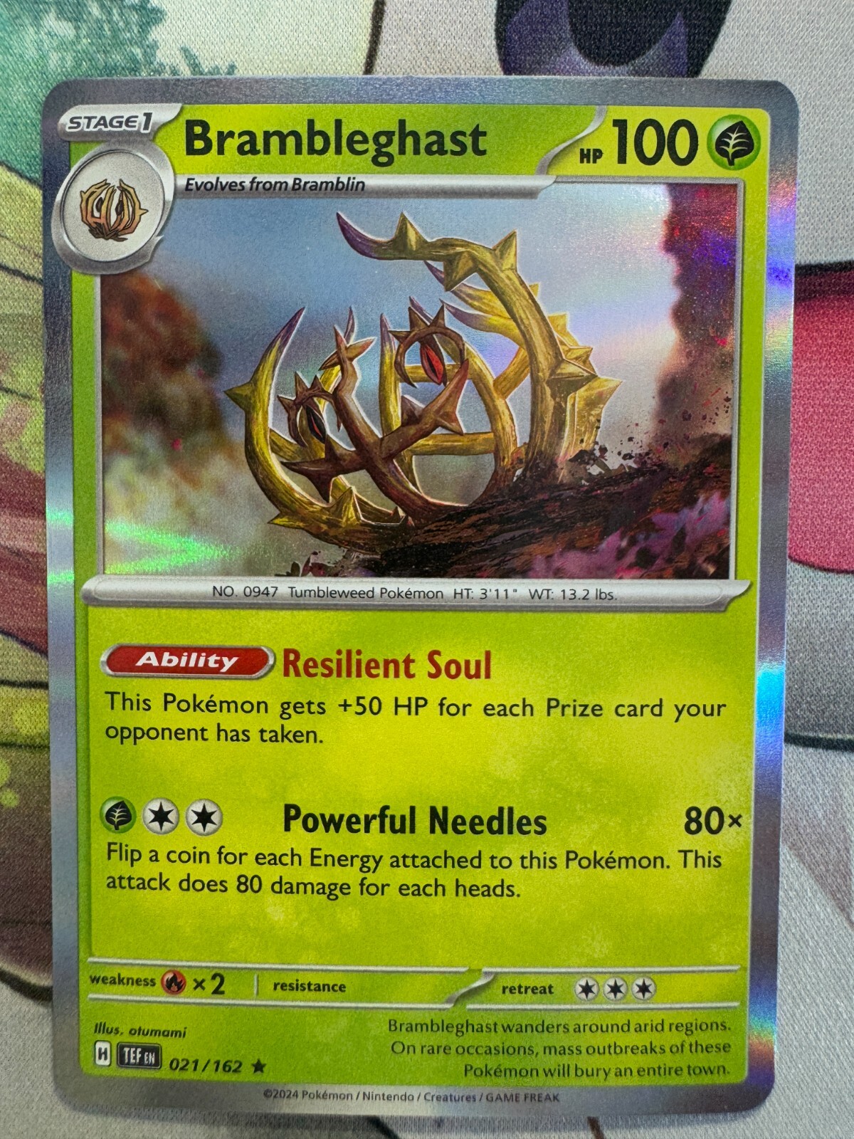 Brambleghast Holo English Pokemon TCG BKBC262