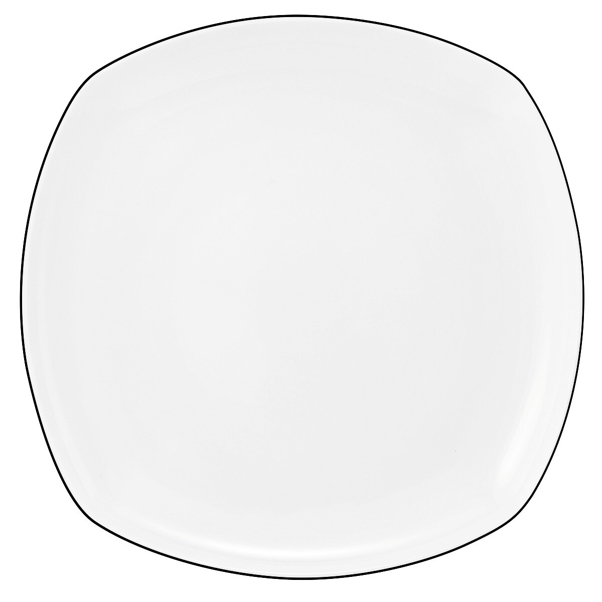 Seltmann Weiden Lido Black Line Speiseteller eckig 26 cm