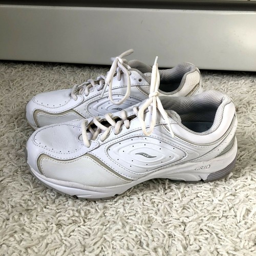 Saucony Damen 9 Grid Integrity ST weiß Leder Sneaker Wanderschuh - Bild 3 von 12