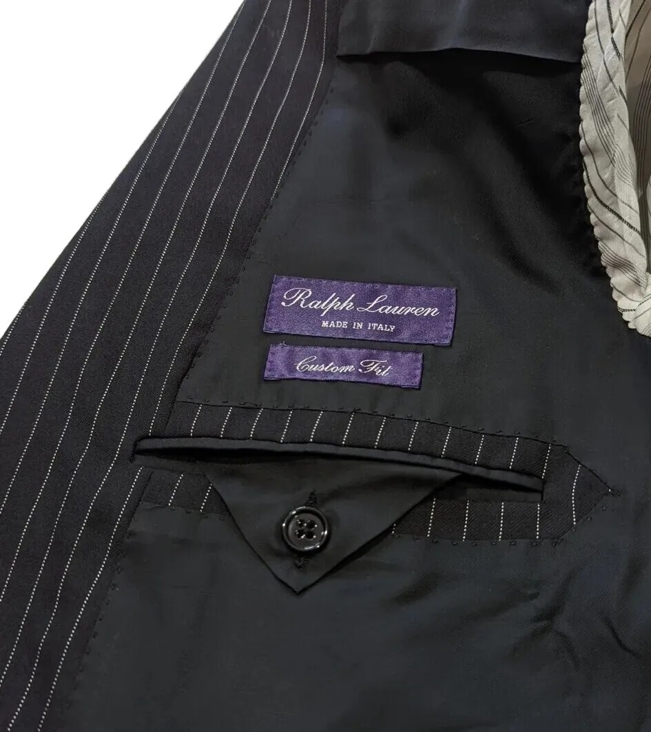 BNWT Ralph Lauren Purple Label Drake Hand Made Custom Fit Suit 46L W40 RRP £2079 image 7