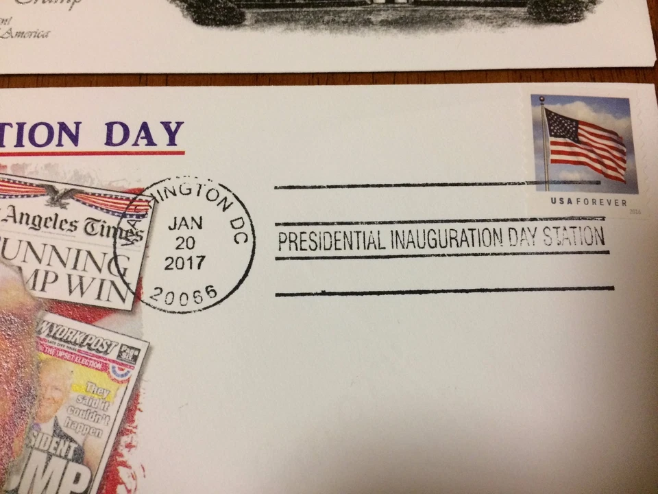 TRUMP INAUGURATION First Day Cover Washington D.C 1/20/17 Inaugural Postmark FDC - Image 2 of 4