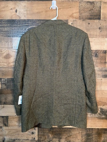 Vintage Daniel Hechter Houndstooth Tweed Men's Wool Sports Coat NWT Size 40R - Picture 2 of 4