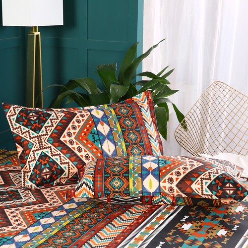 Bohemian Quilt Doona Duvet Cover&Sheet Set&Bedspread Set Bedding Queen King Size - Picture 15 of 38