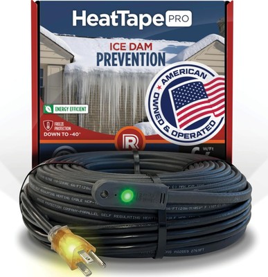 Heat Tape Pro - Self-Regulating Cable - Long Term Ice Dam, Roofing,... 