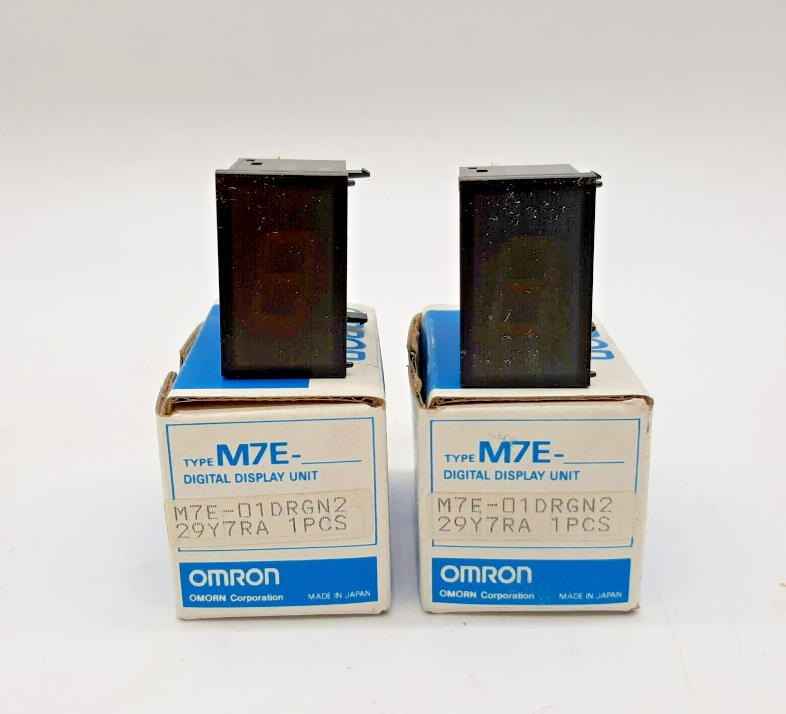 Omron M7E-01DRGN2 Digital Tachometer Lot of 2