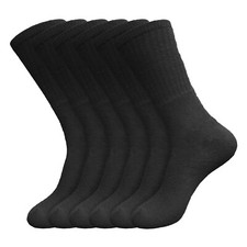 6 pares de calcetines Everlast para hombre debajo de la pantorrilla talla 6-12 negro gris blanco
