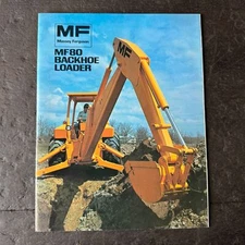 VTG Massey Ferguson MF80 Backhoe Loader Advertising Brochure