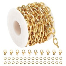 Gold Plated Stainless Steel Cable Chain for Jewelry Making