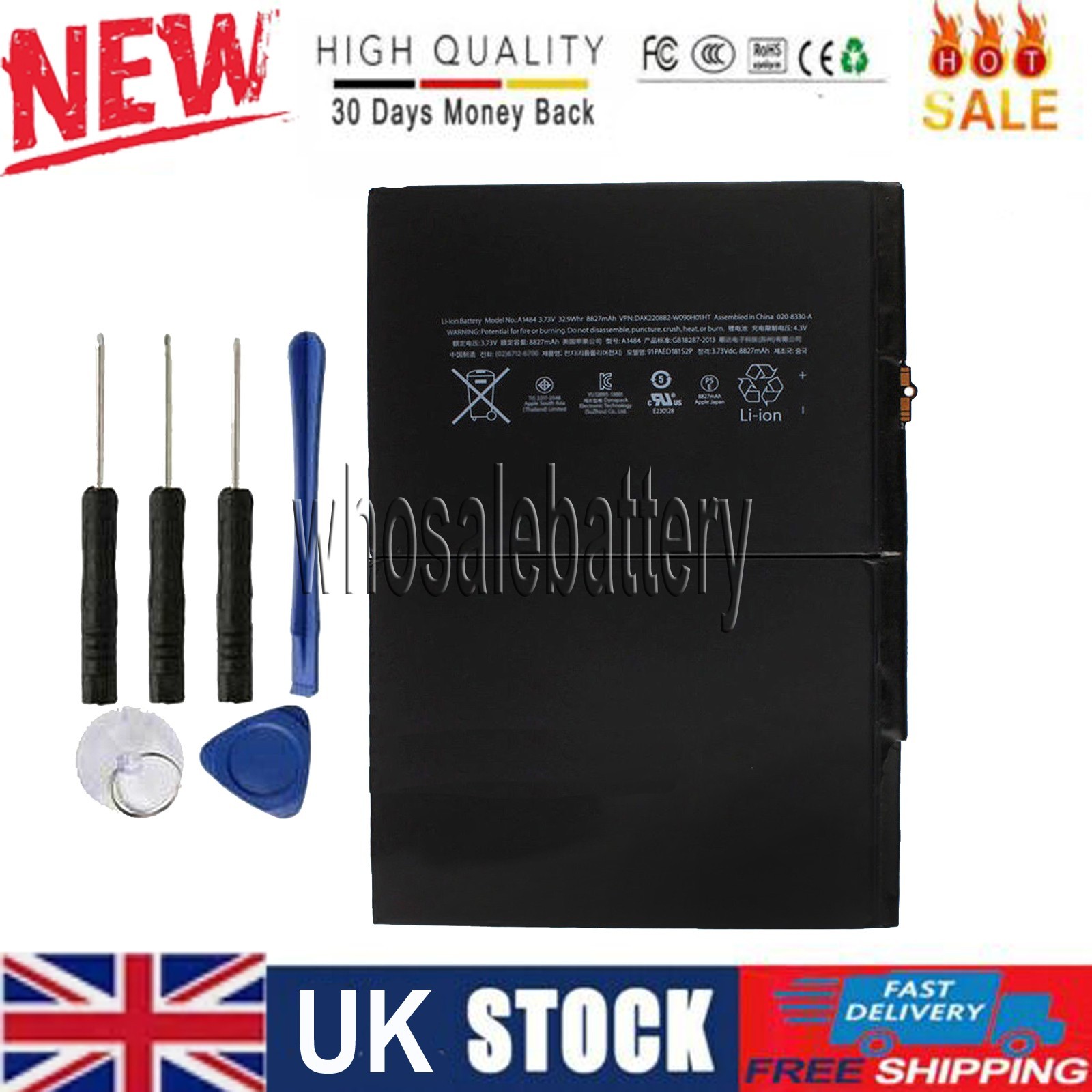 For Apple iPad Air 5th Gen 8827mAh Battery Replacement Part A1484 020-8330-A