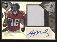 2015 Justin Hardy Certified Freshman Fabric Patch  Auto  RC /799 #207 21C2079