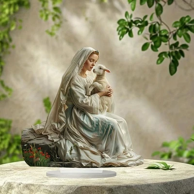 Panneau acrylique Mary 2D, ornement de bureau étanche pour la maison, - Photo 1/4