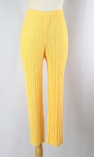 PLEATS PLEASE Yellow Cropped Pants ISSEY MIYAKE 184 8061