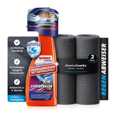 SONAX Ceramic ScheibenKlar 2in1 750ml Set inkl. 2 Tücher | Reinigen & Versiegeln