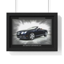 Stunning 2012 Bentley Continental GTC Poster - Iconic Midnight Blue Luxury