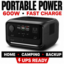 EcoFlow RIVER 3 Plus 600W Power Station Fast Charge UPS Home Backup Solar