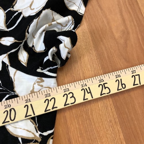 J. Jill Plus Size 2X Maxi Rayon Spandex Women's Full Length Floral Dress Black - Picture 5 of 19