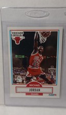 1990-91 Fleer - Michael Jordan #26 Black Line Above Biographical Information