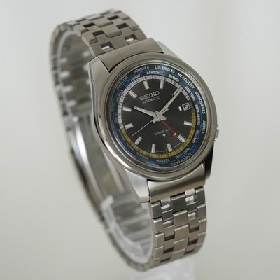 Vintage 1968 Seiko World Time 6117-6010 - Rare  Error  Bezel - SERVICED