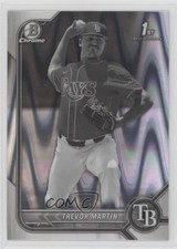 2022 Bowman Draft Chrome Black & White RayWave Refractor Trevor Martin 0a6