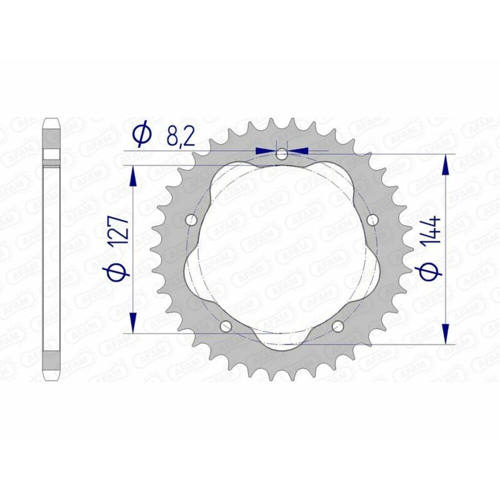 Free Shipping Afam Aluminum Crown 51607-Step 520-Requires Afam Crown Holder