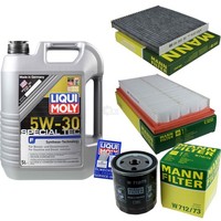 Mann Inspektionspaket 5L Liqui Moly 5W-30 FüR Mazda 6 Kombi 2.0 MZR 1.8