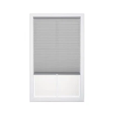 DEZ FURNISHINGS Cordless 1" Light Filtering Cellular Shade, 20.5"W x 72"H, Gray