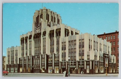 Niagara Mohawk Power Corp Syracuse NY Art Deco Dexter Press Postcard