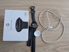 Google Pixel Watch 41mm Matte Black Stainless Steel Case with Obsidian Active...