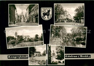 Guestrow Mecklenburg Vorpommern Muehlenstrasse Strasse des Friedens An der Schan