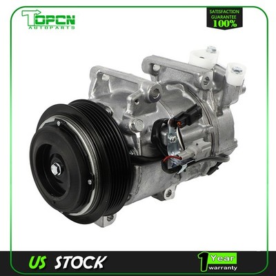 AC A/C Compressor w/ 6-Groove Pulley & 6SBH14C Style for Nissan Rogue 2013--2020