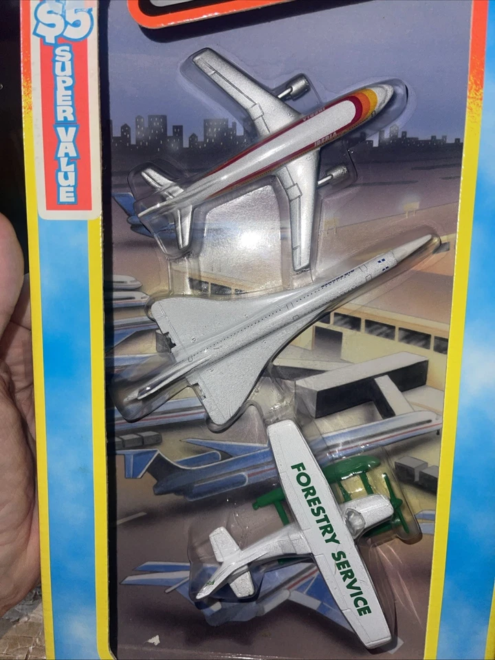 Tyco Matchbox Sky Busters Diecast 3 Pack Concorde, A300, Cessna Nuevo en caja Foto 3 de 4