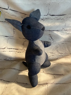 Dzo Khola Jeans Denim Stuffed Kangaroo Animal Plush RARE