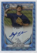 2014 Bowman Prospect Chrome Blue Wave Refractor 39/50 Dylan Floro Auto 1l3q
