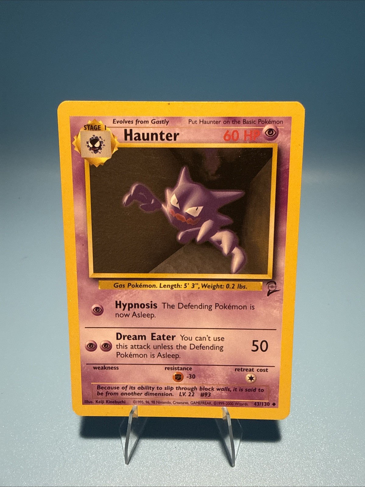 Haunter 43/130 - Base Set 2 - Pokémon Card - WOTC